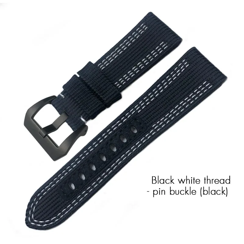 24 مللي متر 26 مللي متر النايلون قماش الساعات صالح ل Peinerai PAM 985 984 Luminor 1950 غاطسة النسيج حزام ساعة اليد اكسسوارات أساور