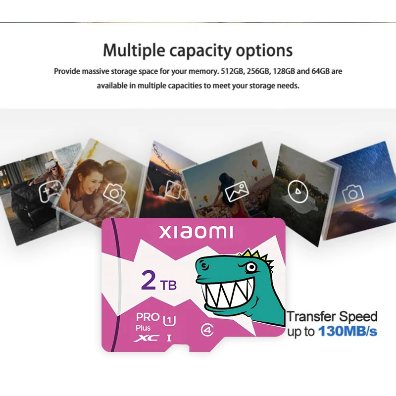 Micro Card 2TB High Speed Micro TF Card 1TB TF SD Memory Card Flash Card For Phone Security Protection Camera Gift