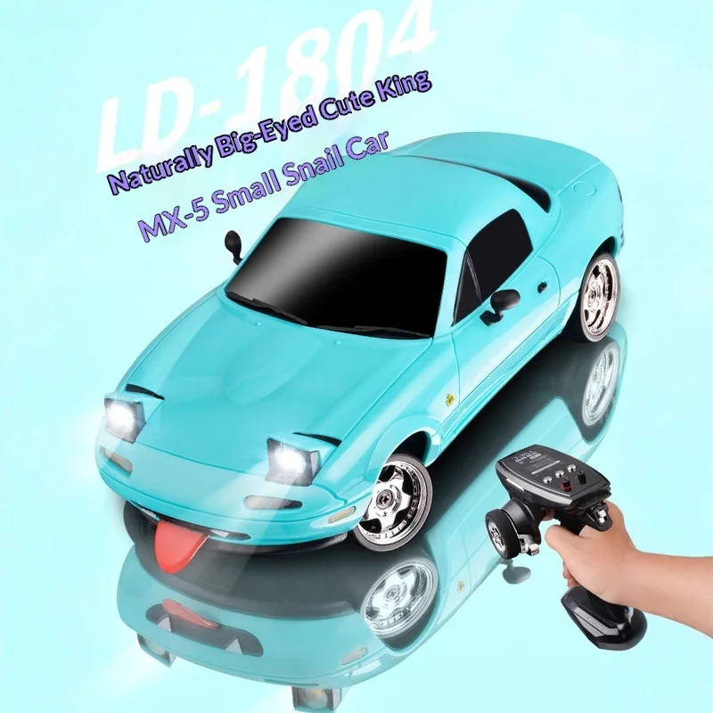 

Hot LDRC LD1804 RWD MX5 NA 2.4Ghz RC Drift Car 1:18 Flip Up Light Electric Remote Control Toy Simulation Model Gift For Kids