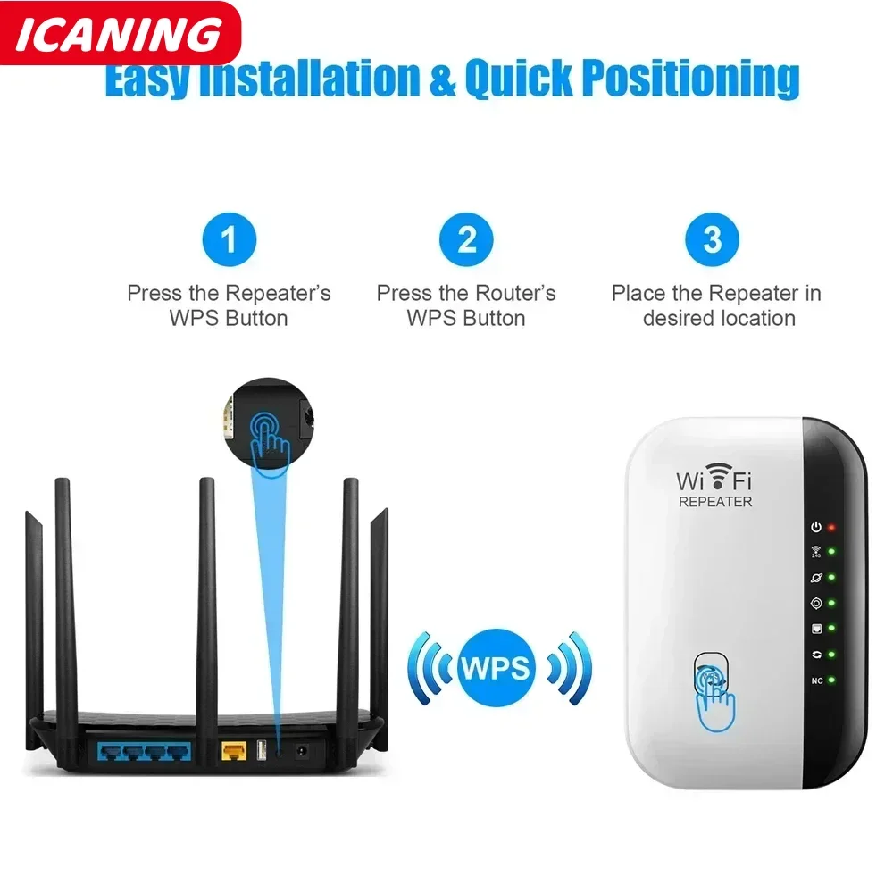 300Mbps WiFi 증폭기 무선 WIFI 리피터 익스텐더 802.11N 부스터 Repetidor 증폭기 Wi Fi Reapeter