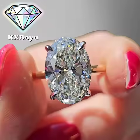 1-8 Carat Oval Cut Moissanite Engagement Ring Oval Shape Hidden Halo Wedding Ring for Women 925 Sterling Silver with Certificate