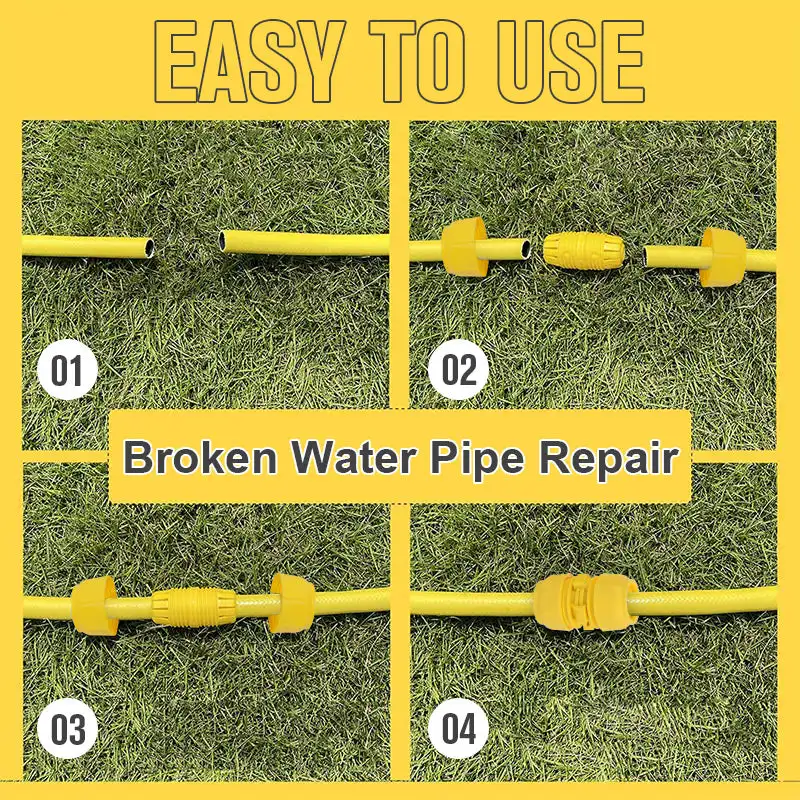 Snelle Grab Gesp Waterleiding Connector Waterleiding Reparatie Tuin Watering Slang Abs Snelkoppeling Pijp Accessoires
