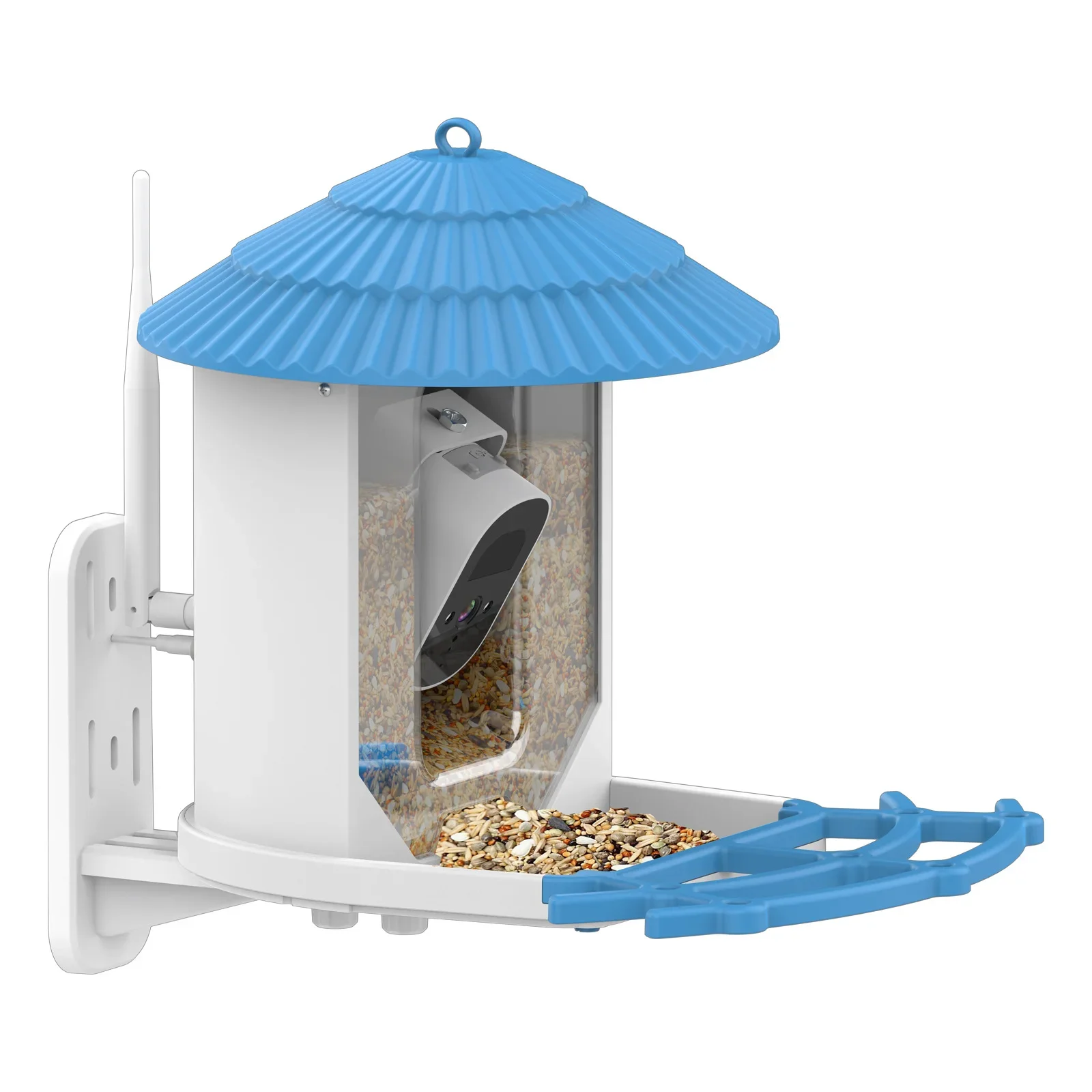 Pet Feeder Outdoor Solar Powered Automatic Bird Feeder Camera Bird Feeder