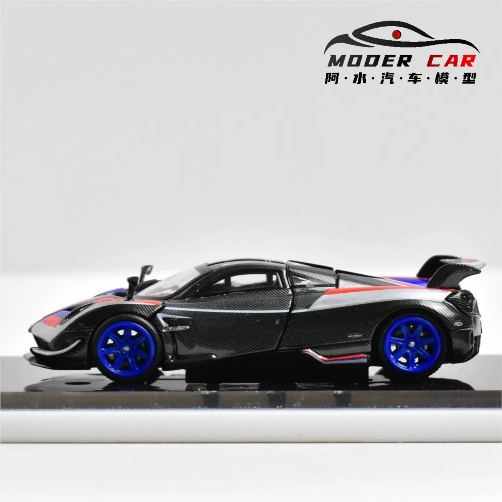 Demon King Auto 1:64 Lembrança Pagani Huayra BEIJING Auto Show Carro modelo fundido colecionável