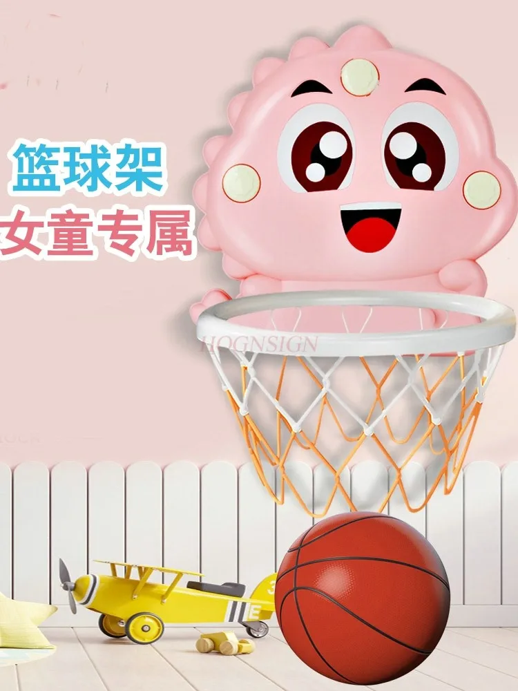 Telaio da tiro per basket per bambini Portaoggetti da basket per bambini sospeso per interni Giocattoli per palline per bambini di 3-6 anni