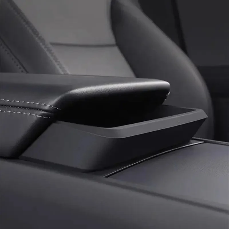 

For Tesla Model Y Juniper 2025 Car Center Console Armrest Storage Box For Model 3 Highland Eyeglasses Case Holder Armrest Tray