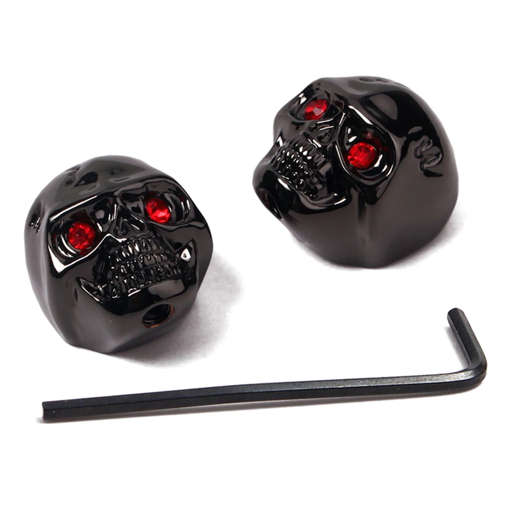 

Skull Design Electric Bass Volume Tone Pot Control Knobs Metal Buttons For Guitar Amp Replacement Accessories Black Durable Fit