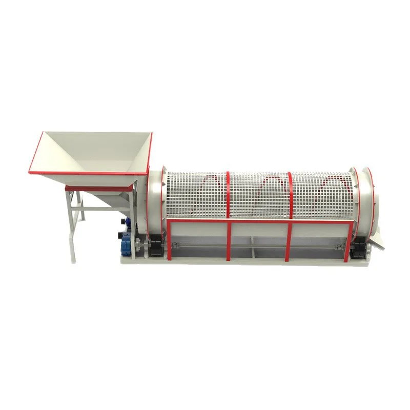 Small Shaftless Roller Sand Screening Machine with an hourly output of 1 ton Construction Stone Screening Machine Mobile