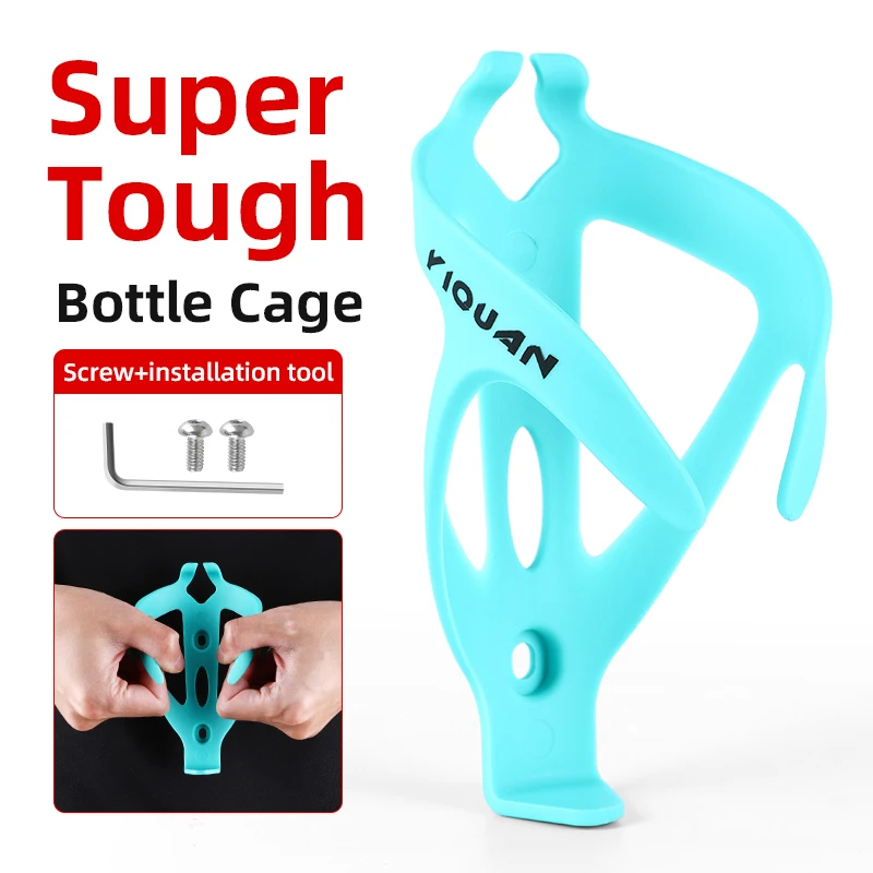 Bicycle Water Bottle Holder Durable Ultralight Bicycle Bottle Cages MTB Road Cycling Bottle Bracket Rubber Bicycle Accessories