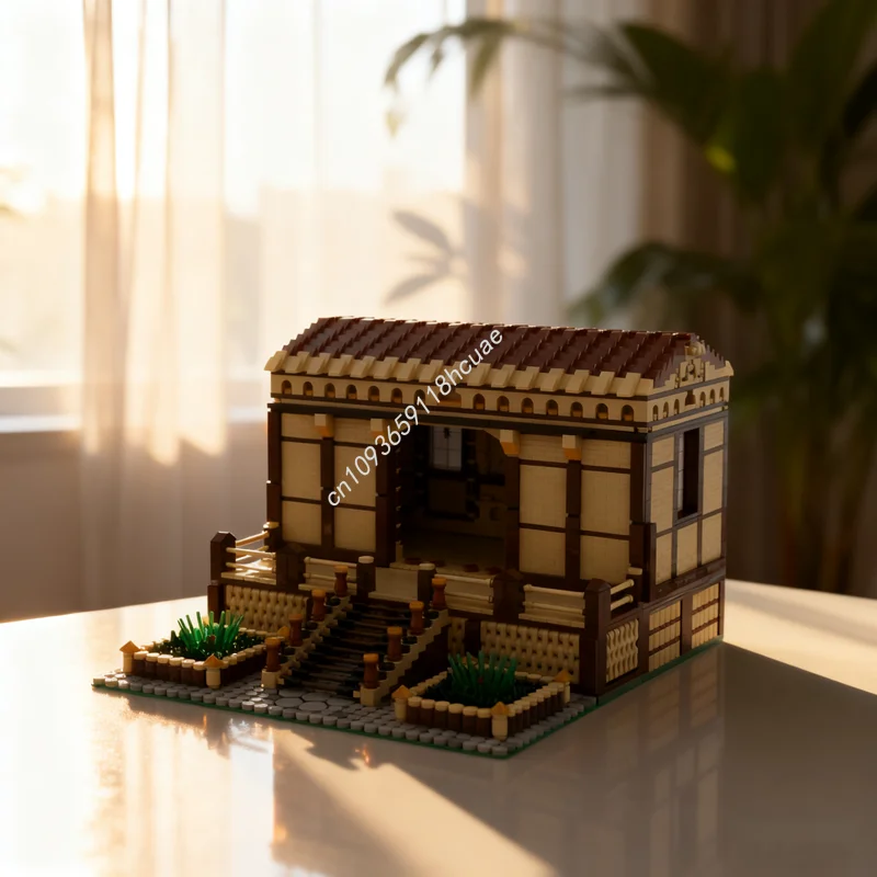 

3780 шт. MOC Азиатский храм, модульная модель, строительные блоки, строительные игрушки, сборка рождественских подарков, идея, образовательный кирпич для детей