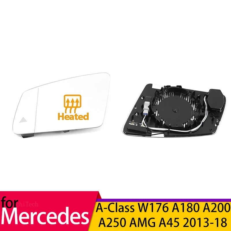 

Left Right Rearview Side Wing Heated Durable Mirror Glass for Mercedes-Benz A Class A-Class W176 A180 A200 A250 AMG A45 13-18