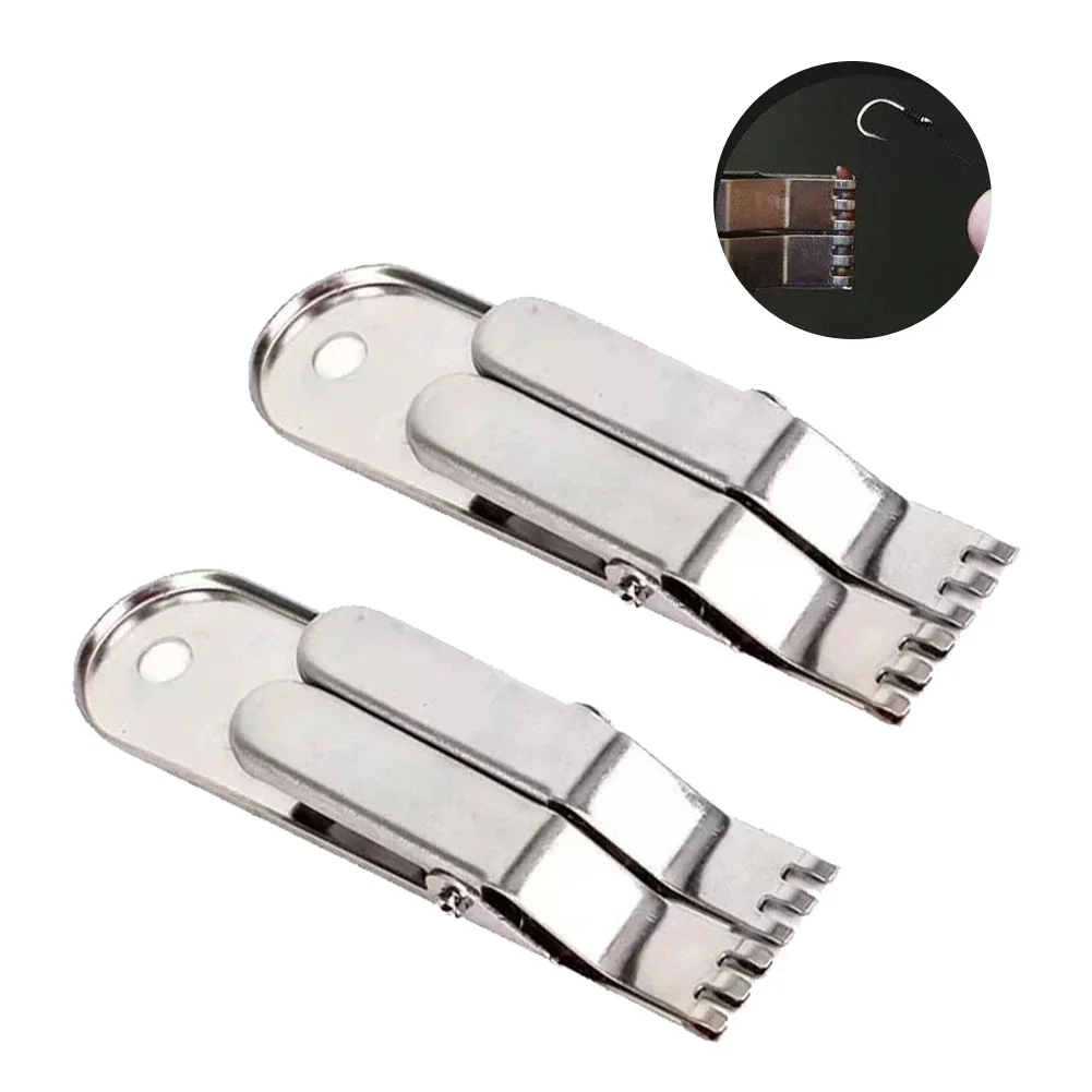 

Earthworm Baiting Device Earthworm Clip Hook Fast Baiting Device Live Worm Stainless Steel Fishing Equipment