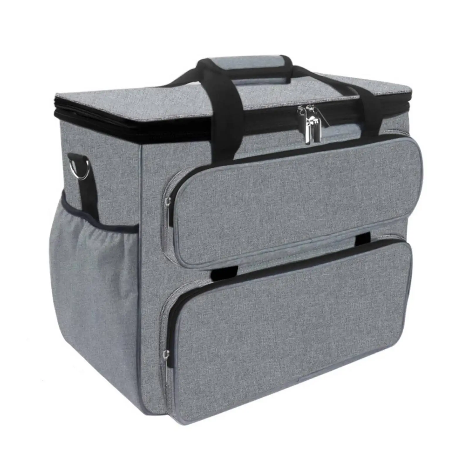 Padded Sewing Machine Tote with Accessory Pockets Safeguarding Sewing Machine Storage Bag with Multiple Pockets Portable
