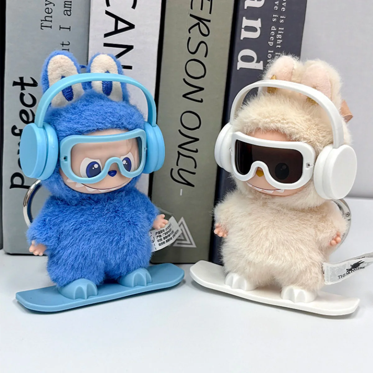 

[Без куклы] Стильный комплект лыжной доски, очки для наушников, одежда для 10,5 см Labubu 4,0, кукольная одежда, наряд, аксессуары для самостоятельного изготовления, подарок