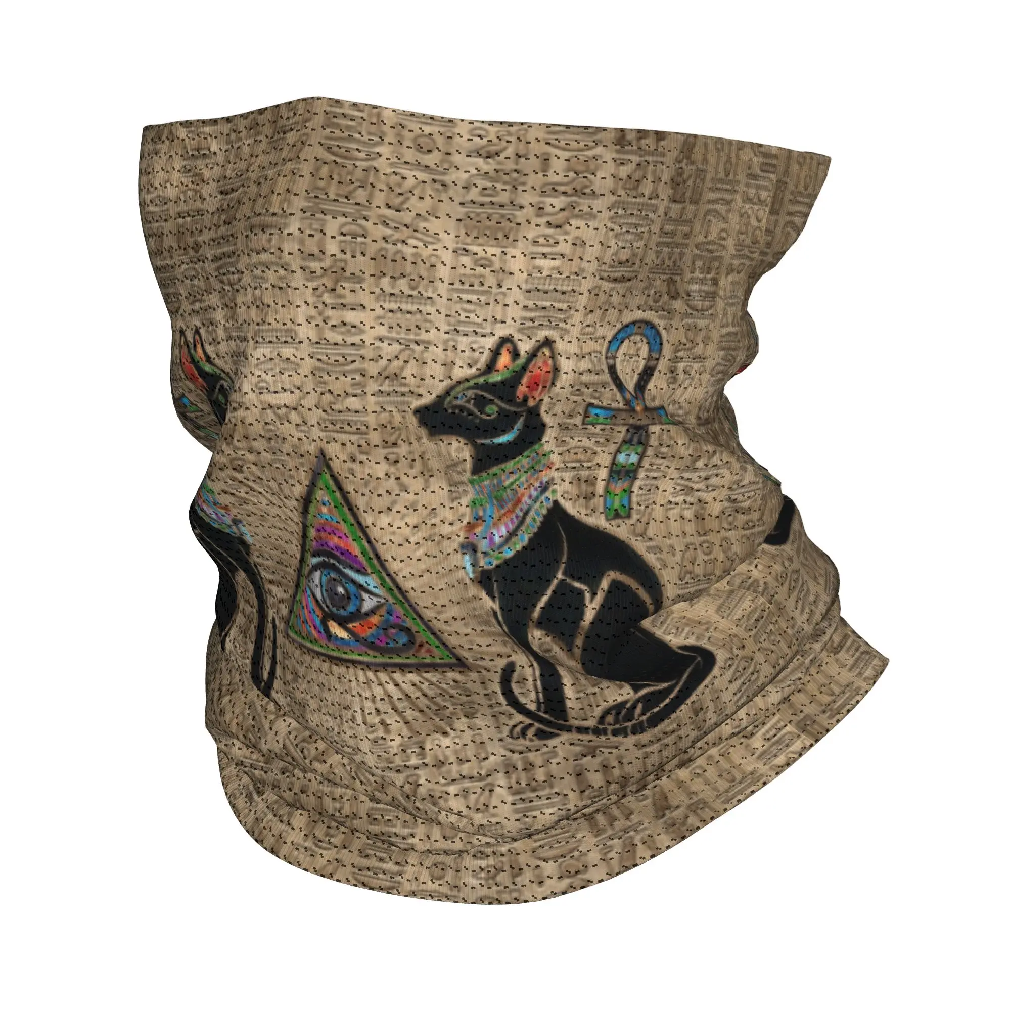 

Многофункциональный шарф-бандана с египетскими кошками и Глазом Хоруса для мужчин и женщин, зимний, для походов и катания на лыжах, в стиле Древнего Египта