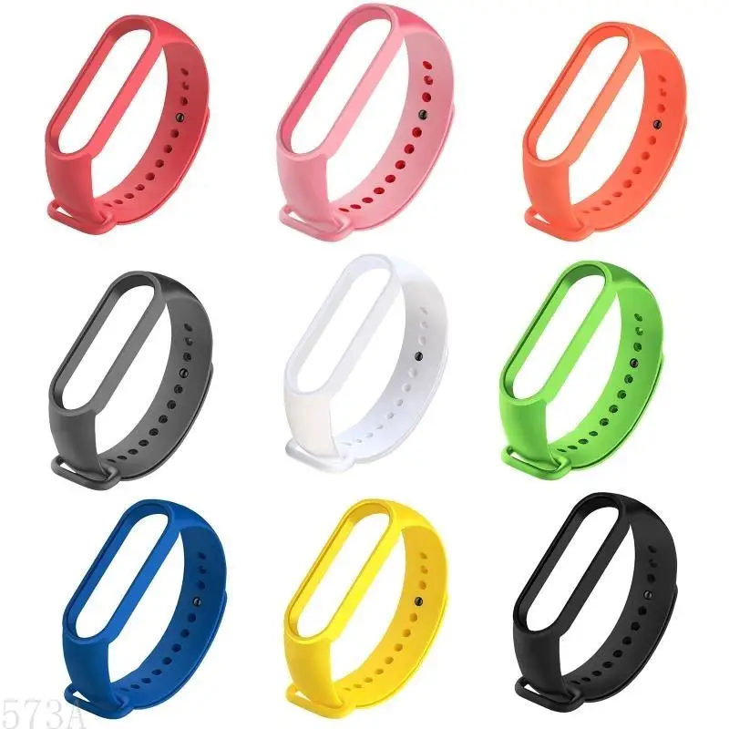573A Band voor MI Band 6 Zweetvrije polsbandband Loop TPU Siliconenarmband