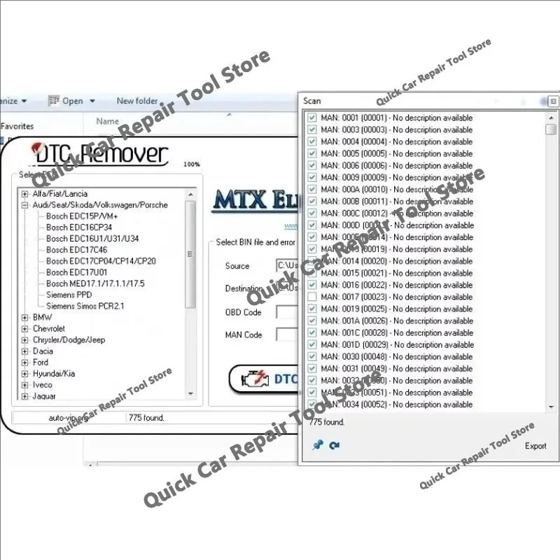 2026 hot sell Latest DTC Remover 1.8.5.0 For KESS KTAG FGTECH OBD2 Software MTX DTC Remover 1.8.5 Keygen Full Unlimited Software