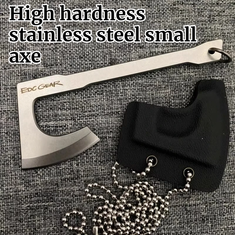 

Mini Axe High Hardness Stainless Steel Small Axe Camping Portable Emergency Tool with K-Sheath EDC Survival Equipment