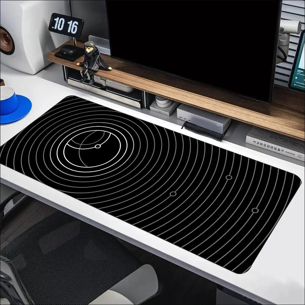 Geometric Star Rune Mouse Pad XXL Anti Slip Rubber Desk Mat Smooth Surface Keyboard Mouse Pad for Minimal Modern Desk Setup