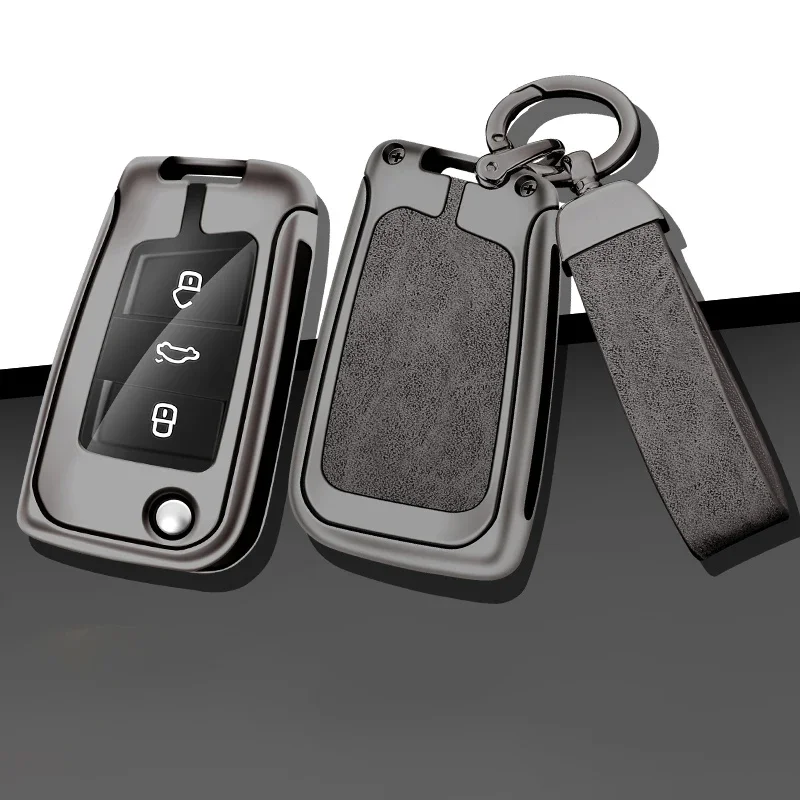 

Zinc Alloy Car For VW Volkswagen Key Case Cover Shell Golf 7 Tiguan L Lavida PLUS SEAT Ateca Leon FR 2 Ibiza For Skoda Octavia