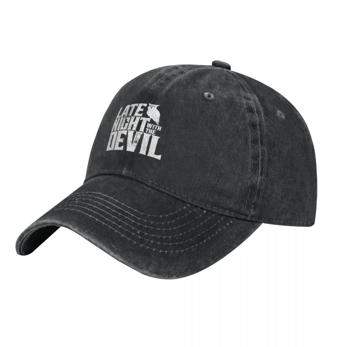 Late Night With The Devil - White Baseball Cap Streetwear party Hat |-F-| Men Golf Wear Women's