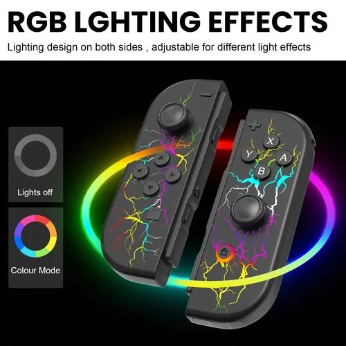 Imagen 2 del producto Joy Pad Joycons Gamepad para Nintendo Switch, Joystick Inalámbrico Bluetooth, Controlador de Juego con Turbo para Consolas de Videojuegos