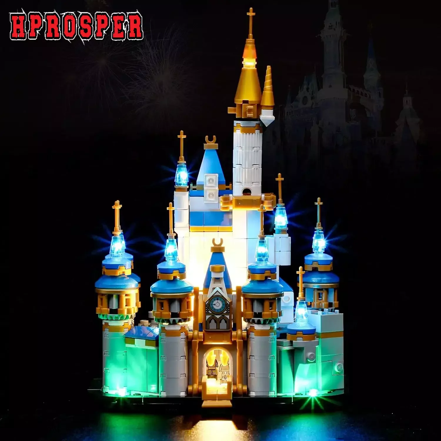 

Hprosper 5V LED Light For 40478 Mini Disney Castle Decorative Lamp With Battery Box (Not Include Lego Building Blocks)