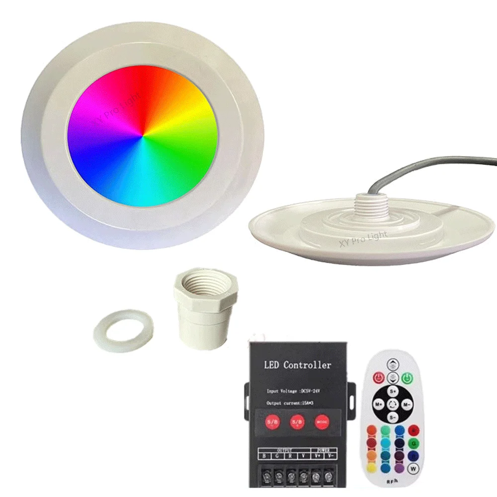 DC/AC12V 12W RGB LED Pool Light IP68 Waterproof Outdoor/Indoor 9W Underwater Light Fountain Landscape Lamp Piscina Luz Spotlight