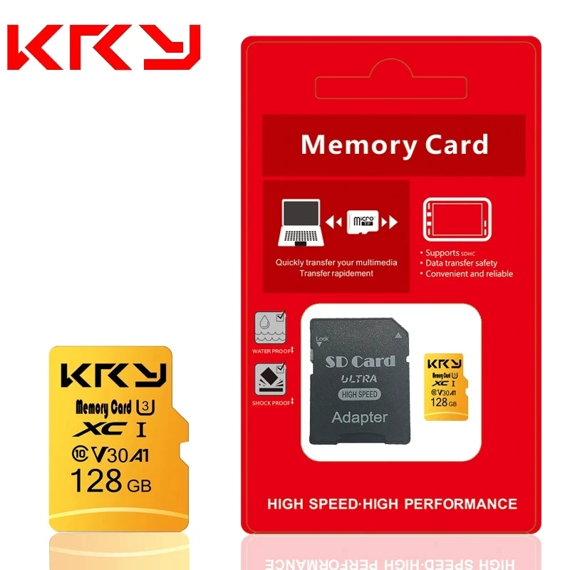 Kartu memori mikro SD TF U3, kartu memori mikro SD TF U3 128GB 64GB 32GB 128GB 64GB U3 kelas 10 32GB