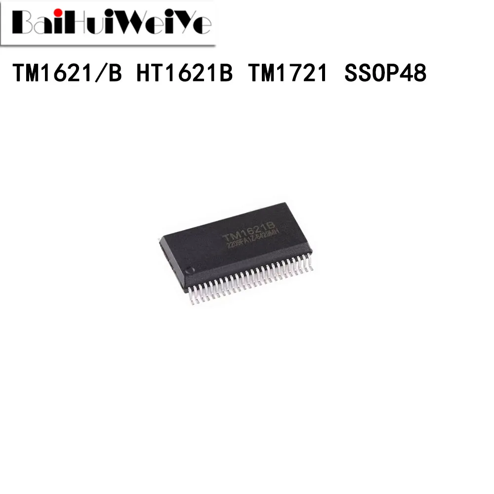 10PCS TM1621B TM1621 HT1621B TM1721 SSOP-48 SMD New LCD Driver RAM Mapping LCD Chip Good Quality Chipset