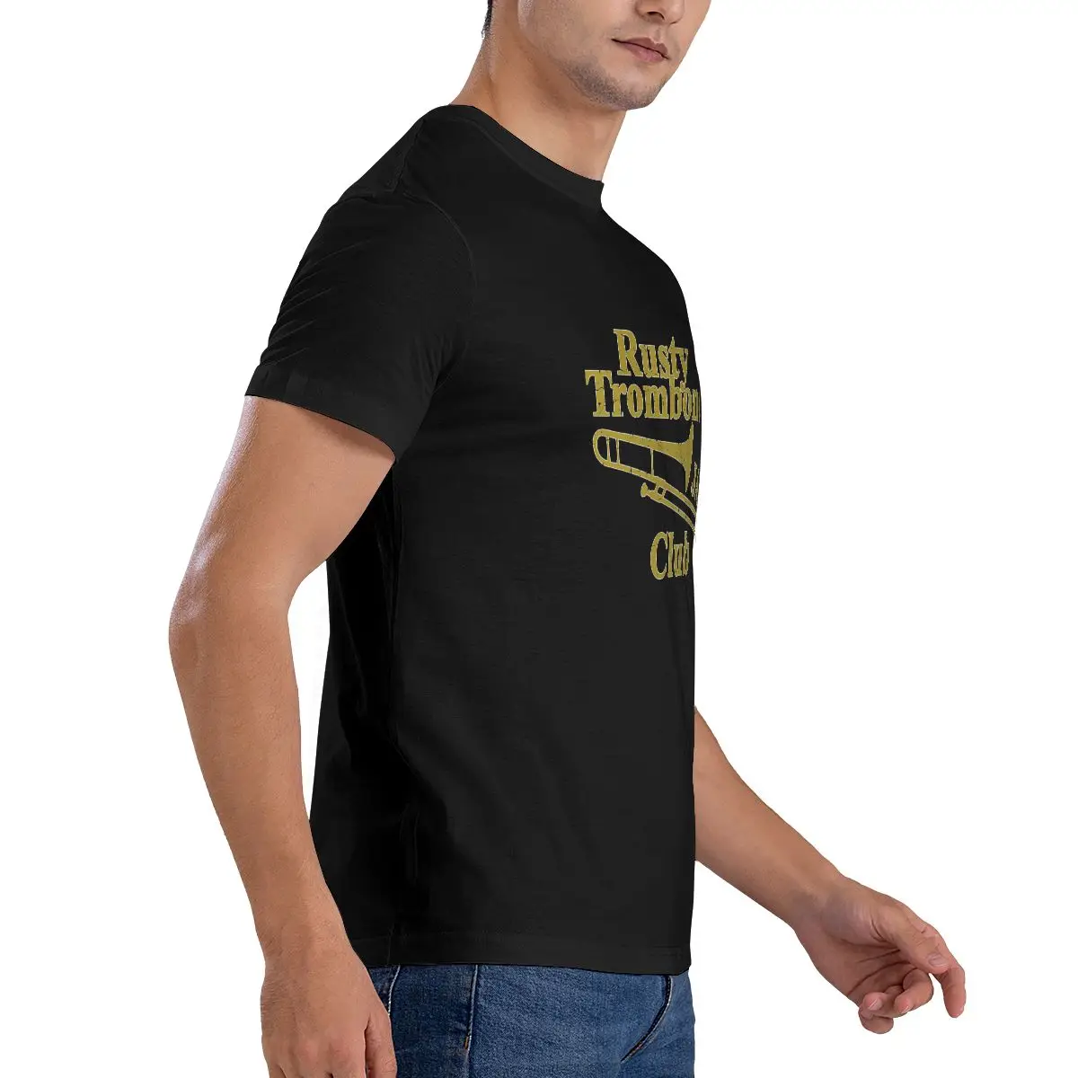 Cool Rusty Trombone Jazz Club Trumpet Music Tuba Horn T-shirt Retro Natural Comfortable Tee Shirt