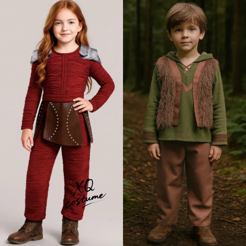 Adults Children Cartoon Movie Train Your Dragon Hiccup Astrid Cosplay Halloween Costumes Role Play Set for Party Carnival Stage