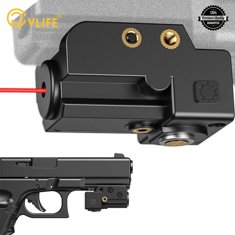 CVLIFE Dot celownik laserowy czerwony na pistolet magnetyczny USB na akumulator niskoprofilowy Laser z oburęcznym wyłącznikiem taktycznym