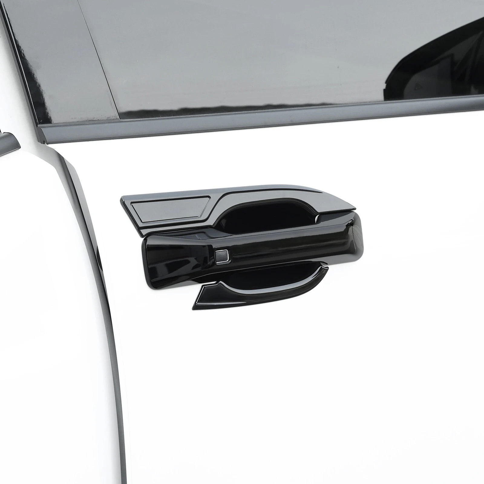 

8 шт. ярко-черная внешняя дверная чаша, ручка, накладка для Hyundai Santa Fe MX5 2024, декоративные аксессуары, левый руль