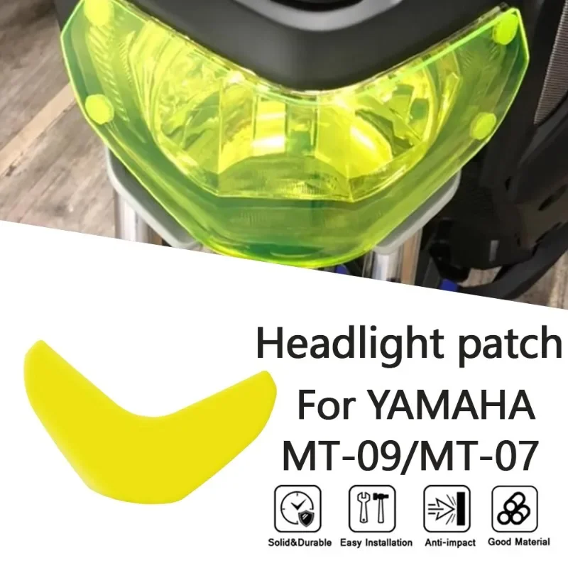 

For Yamaha MT-09 2013-2016 Modified Headlight Protector Sheet, Lamp Lens Guard Patch, Motorcycle Accessories