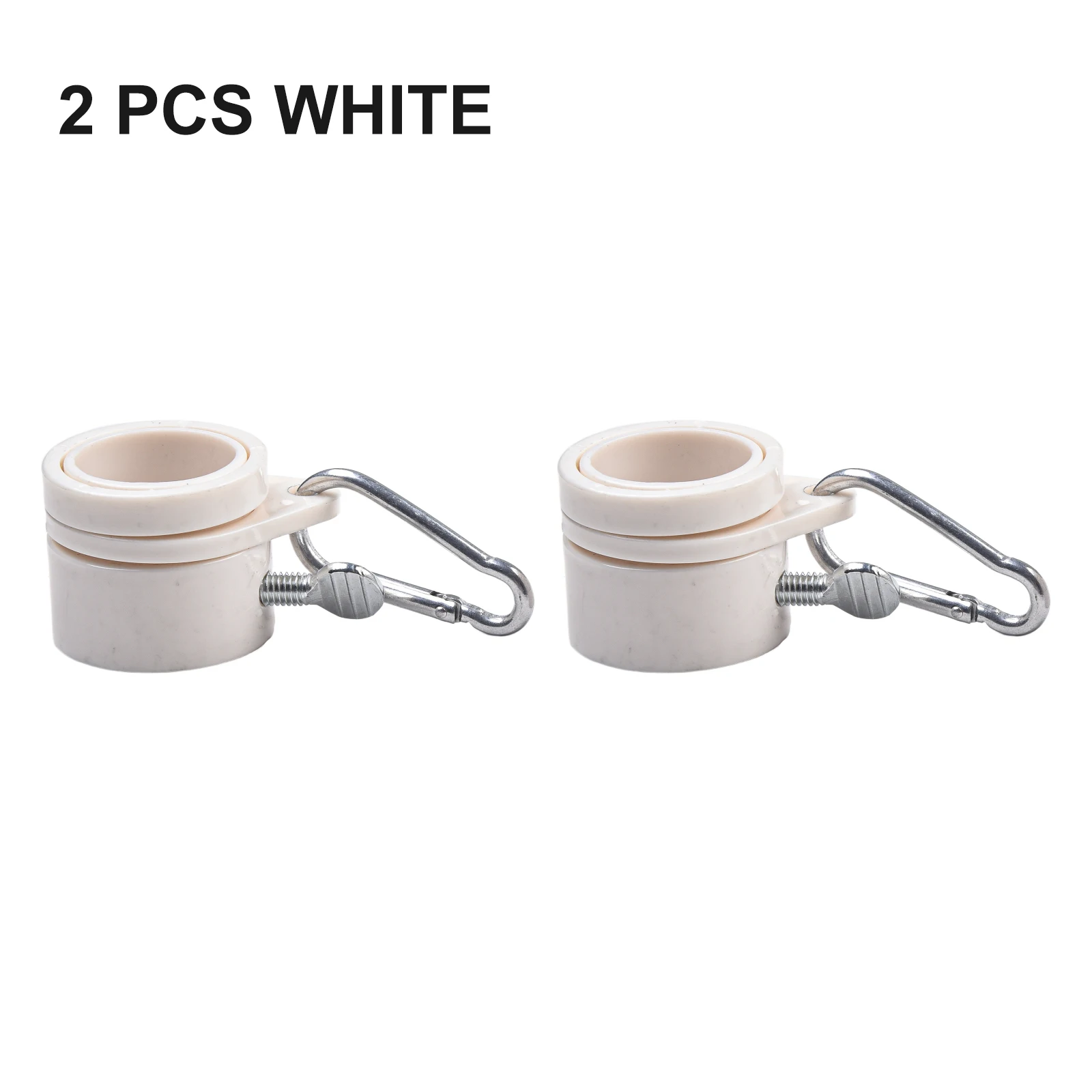 PVC-Kunststoff-Drehring-Montage ringe 2 Stück 22mm Grad drehbares Zubehör Flaggen montage ringe Fahnenmasten