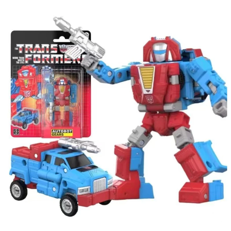 Oryginalne pudełko w magazynie Transformer G1 Gears A ruchoma figurka dekoracje do studia figurki ozdoby robot klasyczne zabawki prezenty świąteczne