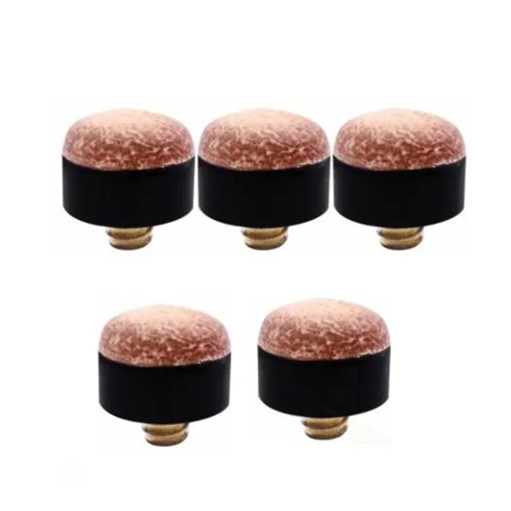 5/10Pcs Screw In Cue Tips Snooker Pool Billards Tip Head Replacement Parts Economic Pool Table Club Snooker Cue Accessories