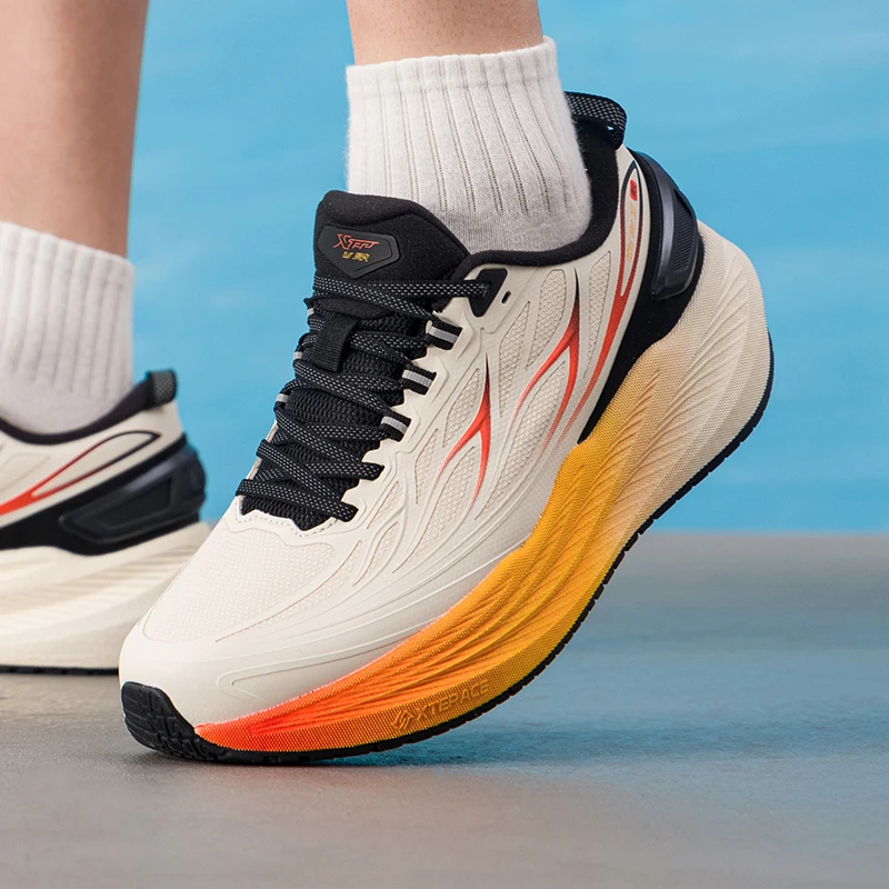 Chinese Sports Brand Xtep Cushioning Running Shoes Men's Shoes New Men's Lightweight Jogging Shoes Outdoor Fitness Training Shoes Sports Shoes 974419110009-2