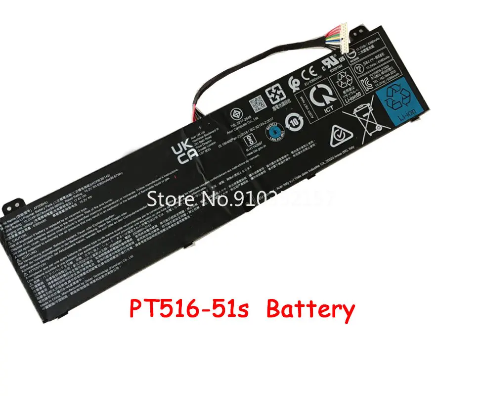 

Laptop Battery For ACER Predator Triton 500 SE PT516-51s PT516-52s PT516-51S-70TP PT516-51S-71Q2 AP20BHU 15.2V 99.98WH New