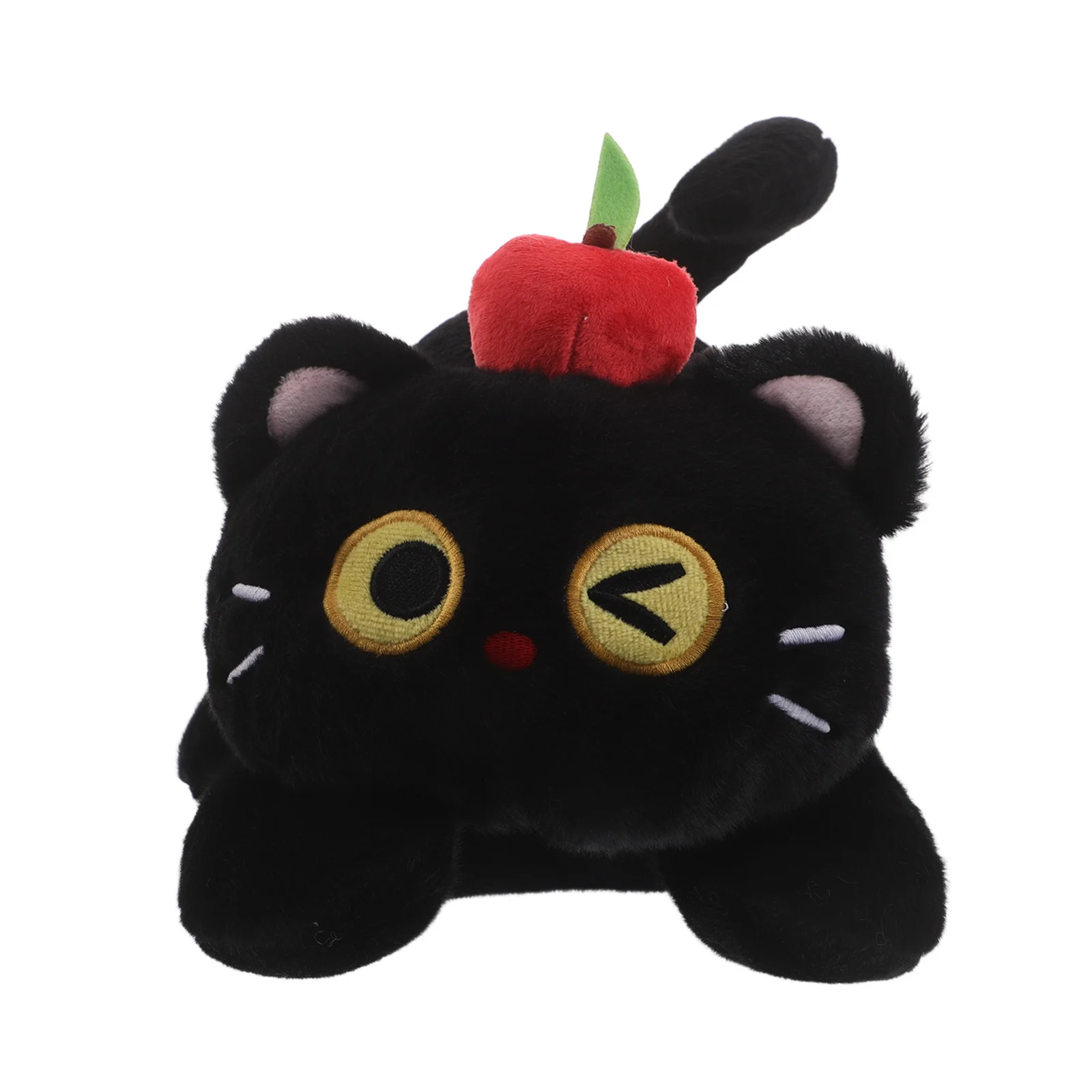 Pluszowy kotek z kreskówki, miękka i urocza maskotka, słodka dekoracja do sypialni, kawaii kociak, towarzysz snu, prezent dla dziewczynek.