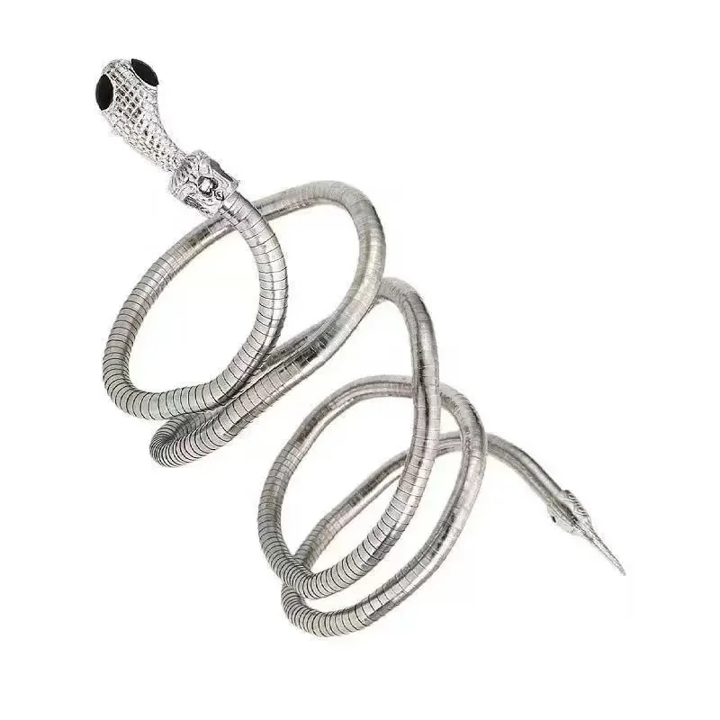 2025 New Mystery Ancient Greek Gold Snake Fashion Show Hair Accessory Necklace Cosplay Costume Jewelry