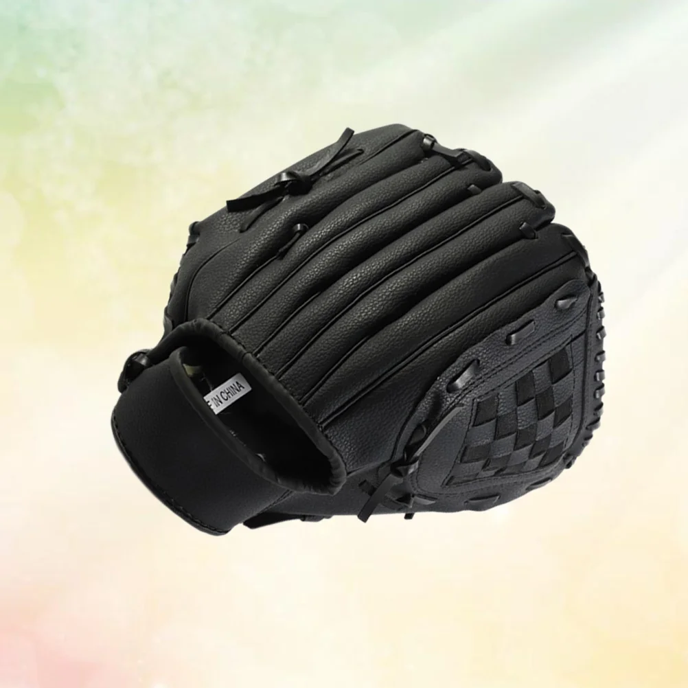 

105-inch Softball Thicken Baseball Hand Glove for Outdoor Team Sports (Black S) Softball glove Baseball glove