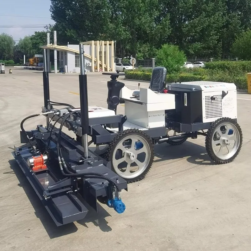 Walk Behind Laser Leveling Machine Automatic Concrete Screed Equipment For Warehouse Parking Lot Floor Finishing