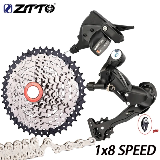 ZTTO MTB Bicycle 1x8 Speed Group Set 8S Shifter Rear Derailleur Front Derailleur 8 Speed Cassette 11 32 36 40 46T 8V Freewheel AliExpress