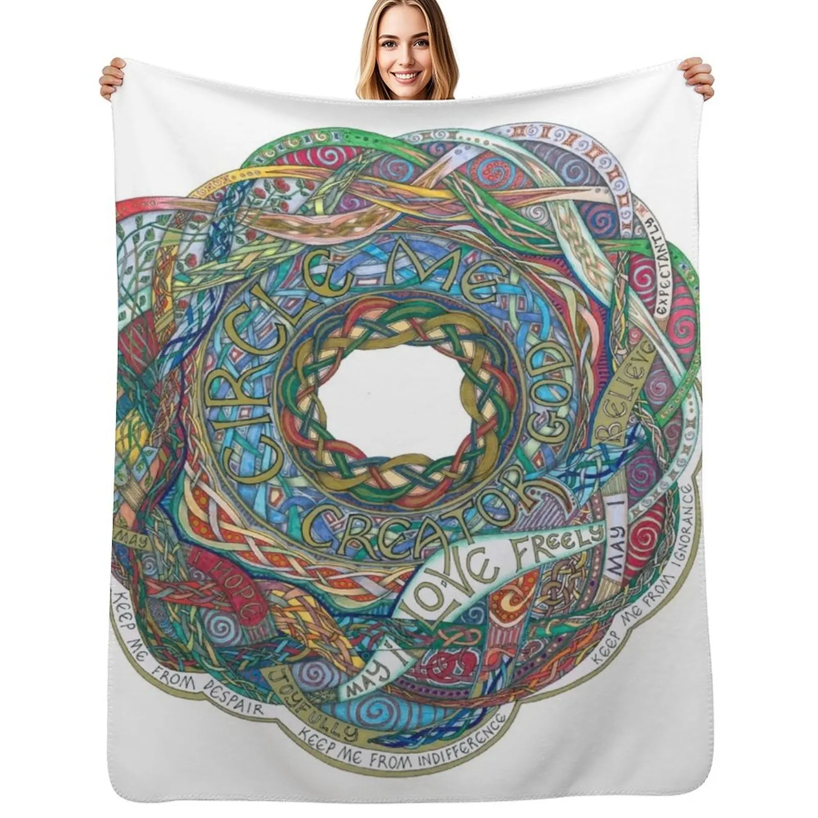 

Circle Me Throw Blanket Blankets For Sofas Flannels Shaggy halloween Blankets