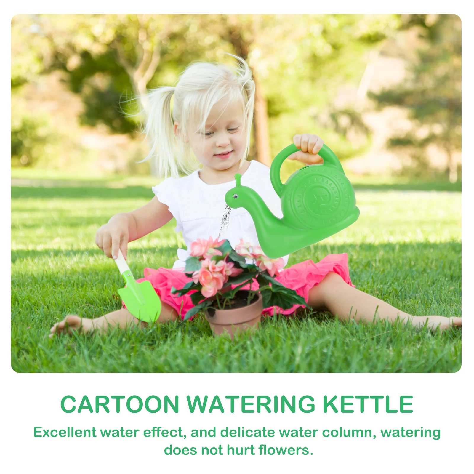 Snail Watering Can Cartoon Animal Shape Kids Garden Tool For Plants Flowers Plastic Watering Pot Kids For Sand Beach Pool Play