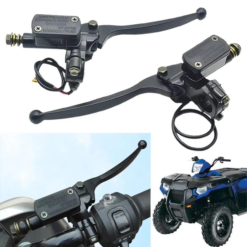 Master Cylinder Right Front Left Lever Pump Motorcycle Scooter Bike Pump Electric Brake Hydraulic Disc Pumps Front Rear Bra U4j4