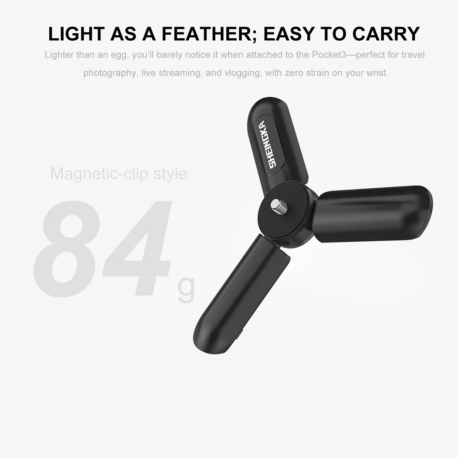 Magnetischer Mini-Schnellverschluss-Universal-Stativgriff für GoPro Insta360 DJI Osmo Action-Kamera mit 1/4-Zoll-Schraubenadapter. ﻿ – Detail 7