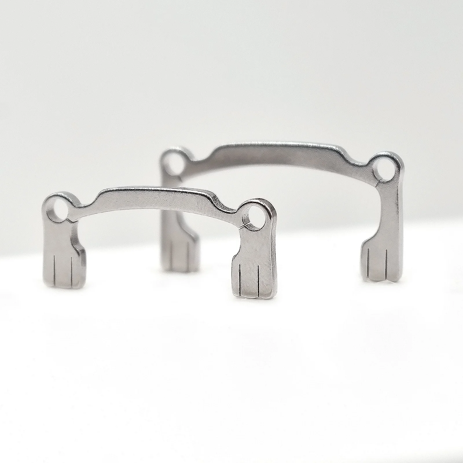 

2pcs Dental Polishing Strip Holder Low Crown+High Crown Metal Hand Held Finishing For Resin Teeth Grinding Sanding Shaping